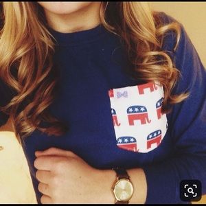 Navy fraternity collection long sleeve